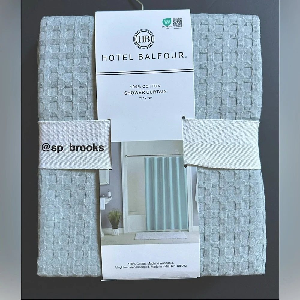 🎁Hotel Balfour Lightweight Shower Curtain - Cotton - 72”x72”- Niagramist